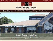 Tablet Screenshot of millerclockservices.com